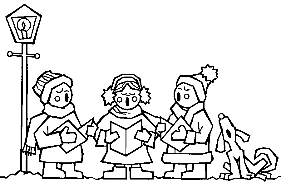 christmas clipart to colour - photo #32
