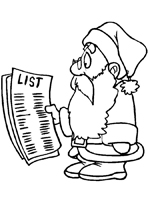 Santa with List